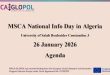 MSCA NATIONAL INFO DAY – ALGERIA University MSCA NATIONAL INFO DAY – ALGERIA University Of Constantine3 Salah BOUBNIDEROf Constantine3 Salah BOUBNIDER MSCA NATIONAL INFO DAY – ALGERIA University MSCA NATIONAL INFO DAY – ALGERIA University Of Constantine3 Salah BOUBNIDEROf Constantine3 Salah BOUBNIDER