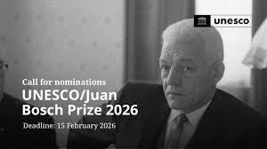 « Prix unesco / Juan Bosch 2026 »