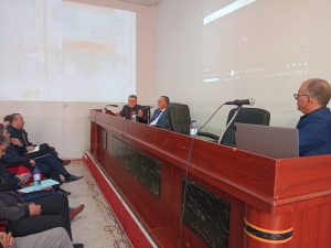 Notables of the University of Oran, Ahmed Ben Bella, researcher and historian Tayeb Chentouf